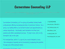 Tablet Screenshot of cornerstonecounselinghelena.com